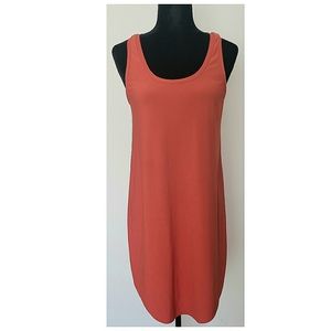 LEITH ORANGE TANK SHIFT DRESS
